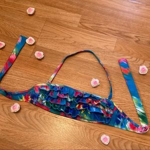 Tie Dye Ruffle Bikini👙